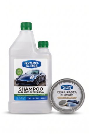 Productos de lavado: shampoo y cera